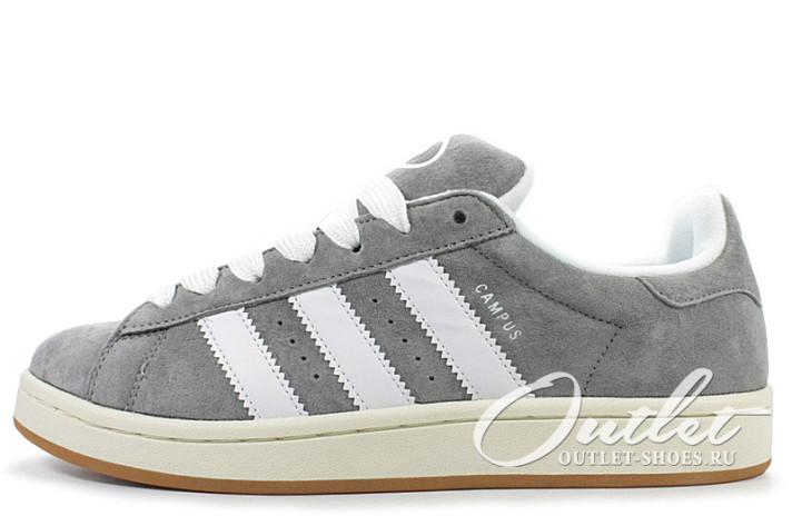 Кроссовки Adidas Campus 00s Grey Three White HQ8707 серые