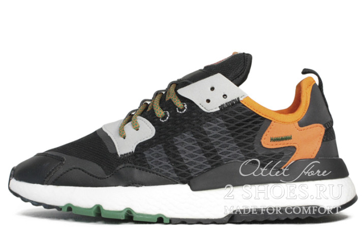 Кроссовки Adidas Nite Jogger Cordura Black Orange EE5549 черные