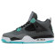 Кроссовки мужские Nike Air Jordan 4 Grey Cement Green Glow