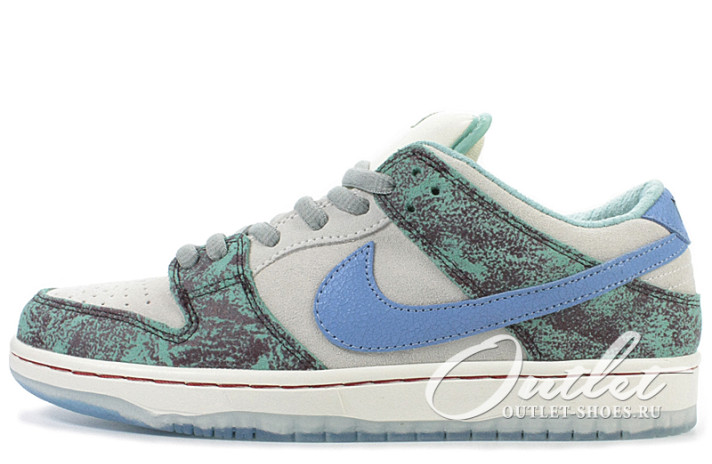 Кроссовки Nike Dunk SB Low Crenshaw Skate Club FN4193-100 бирюзово-мятные, серые