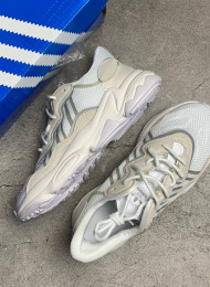 Кроссовки Adidas Ozweego White Grey живое фото 2