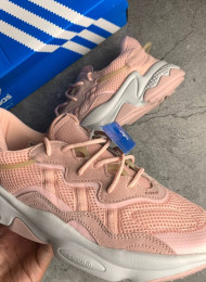 Кроссовки Adidas Ozweego Pink White живое фото 3