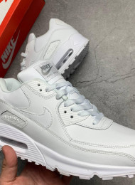 Кроссовки Nike Air Max 90 Leather Pure White живое фото 3