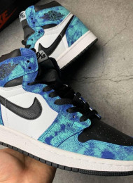 Кроссовки Nike Air Jordan 1 High Tie Dye живое фото 3