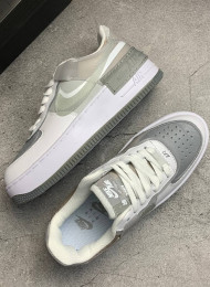 Кроссовки Nike Air Force 1 Shadow White Grey живое фото 2